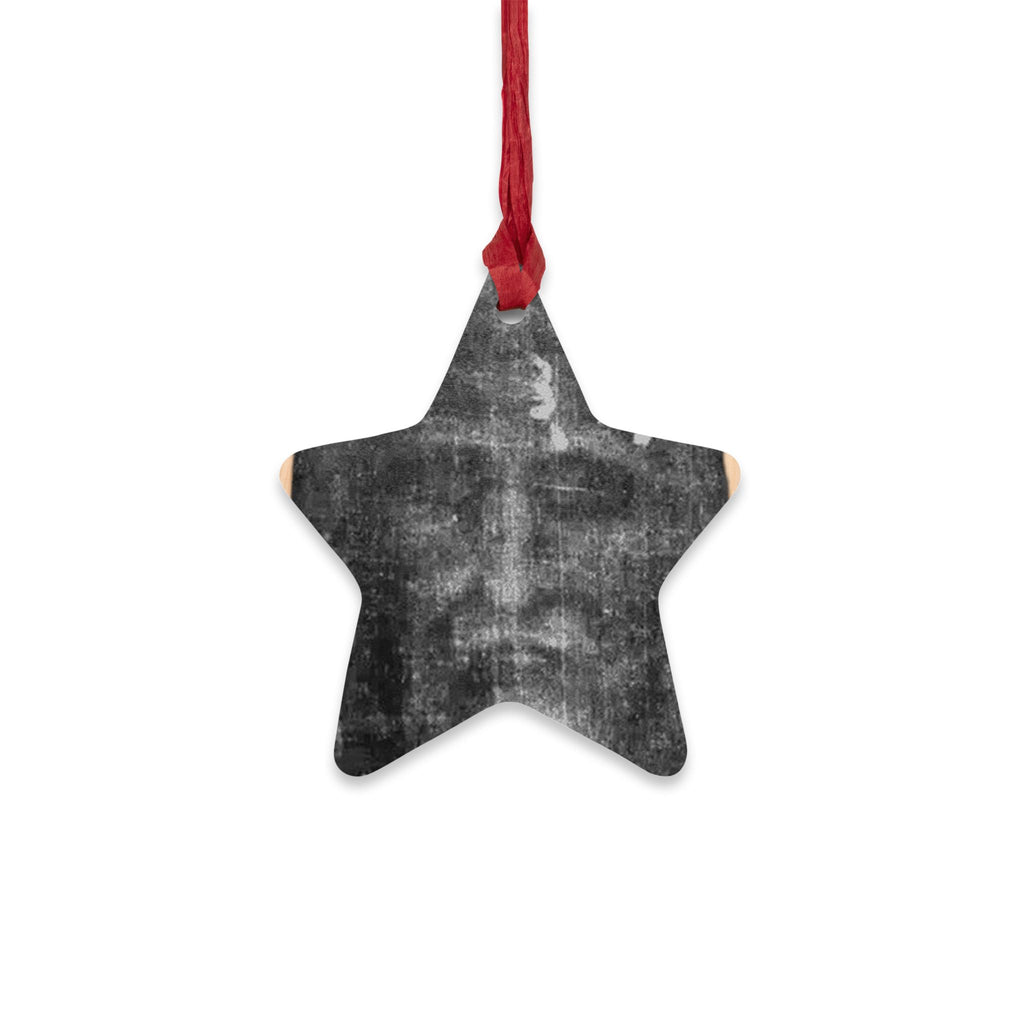 Jesus Face X Cross Wooden Ornament | Religious Christmas/Office/Home Decoration