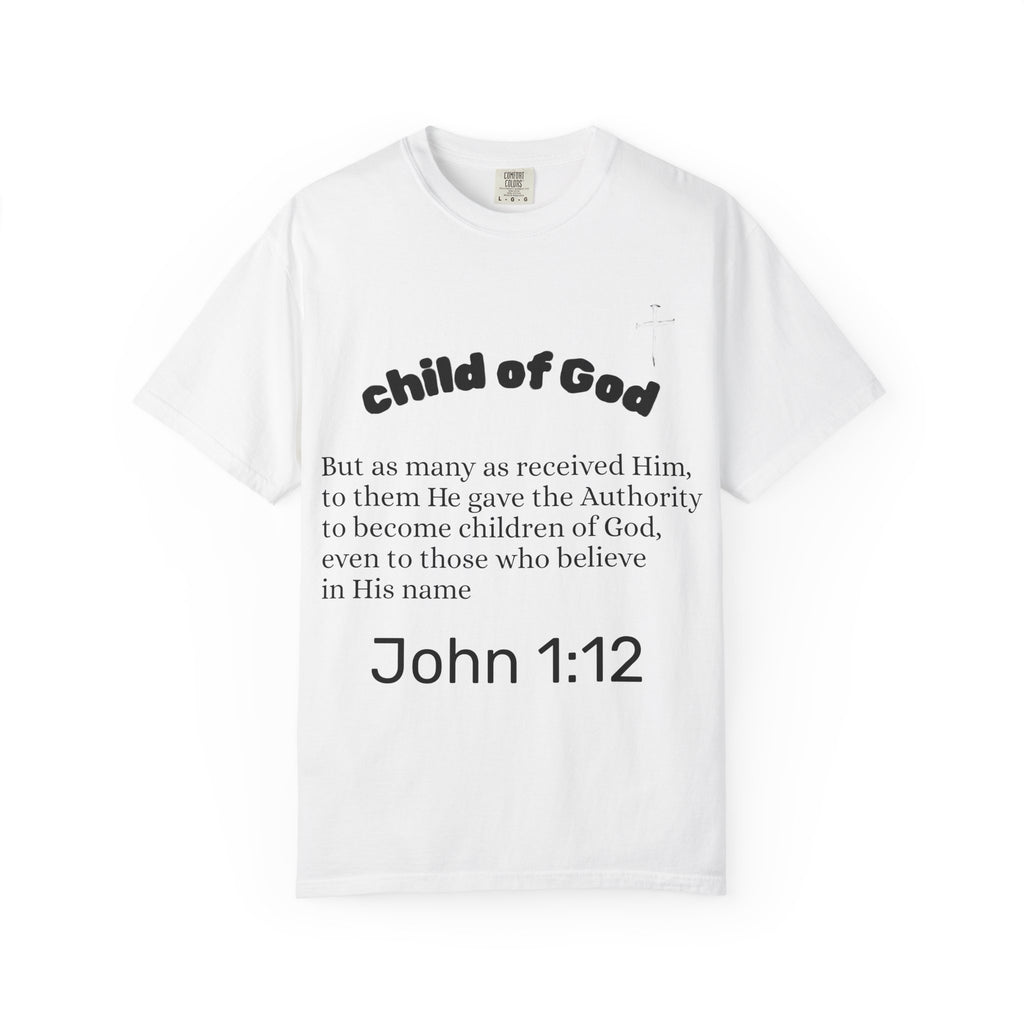 Child of God John 1:12 T-Shirt | Jesus X Black Sheep