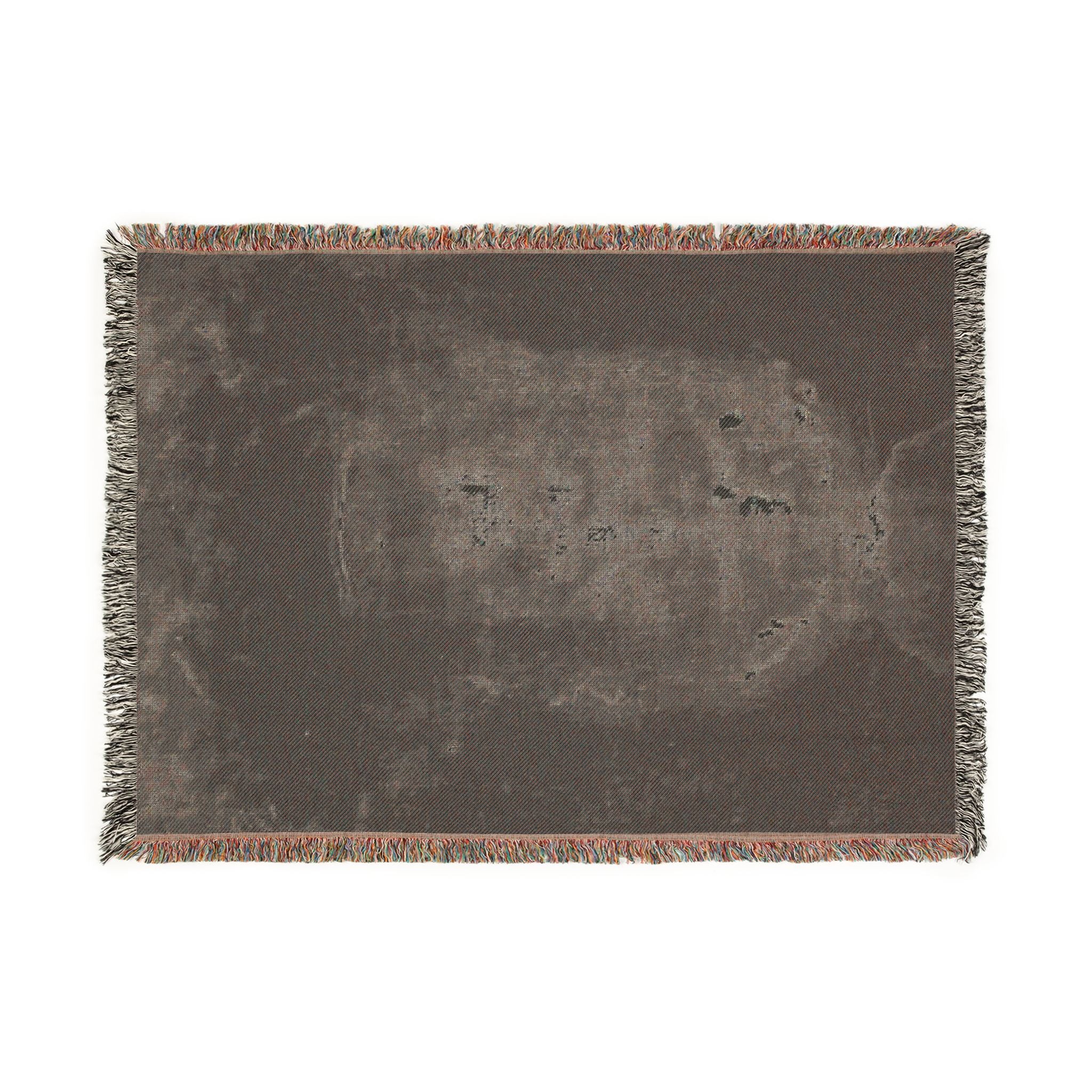 Shroud of Turin Nightscape Woven Blanket | Cotton Fringe, Artwork or Photo Variant