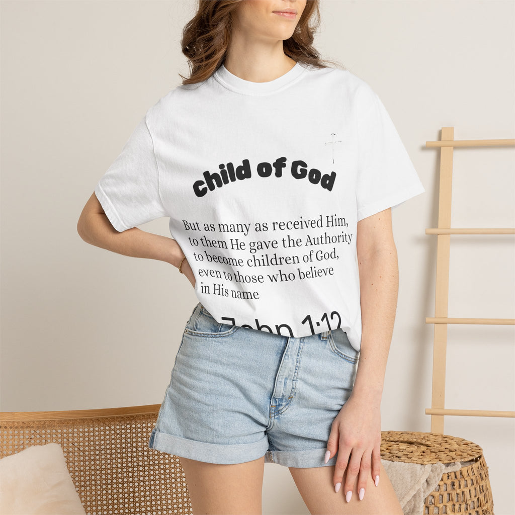 Child of God John 1:12 T-Shirt | Jesus X Black Sheep
