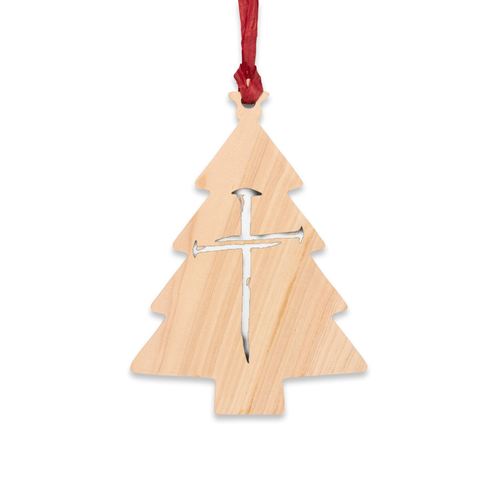 Jesus Face X Cross Wooden Ornament | Religious Christmas/Office/Home Decoration