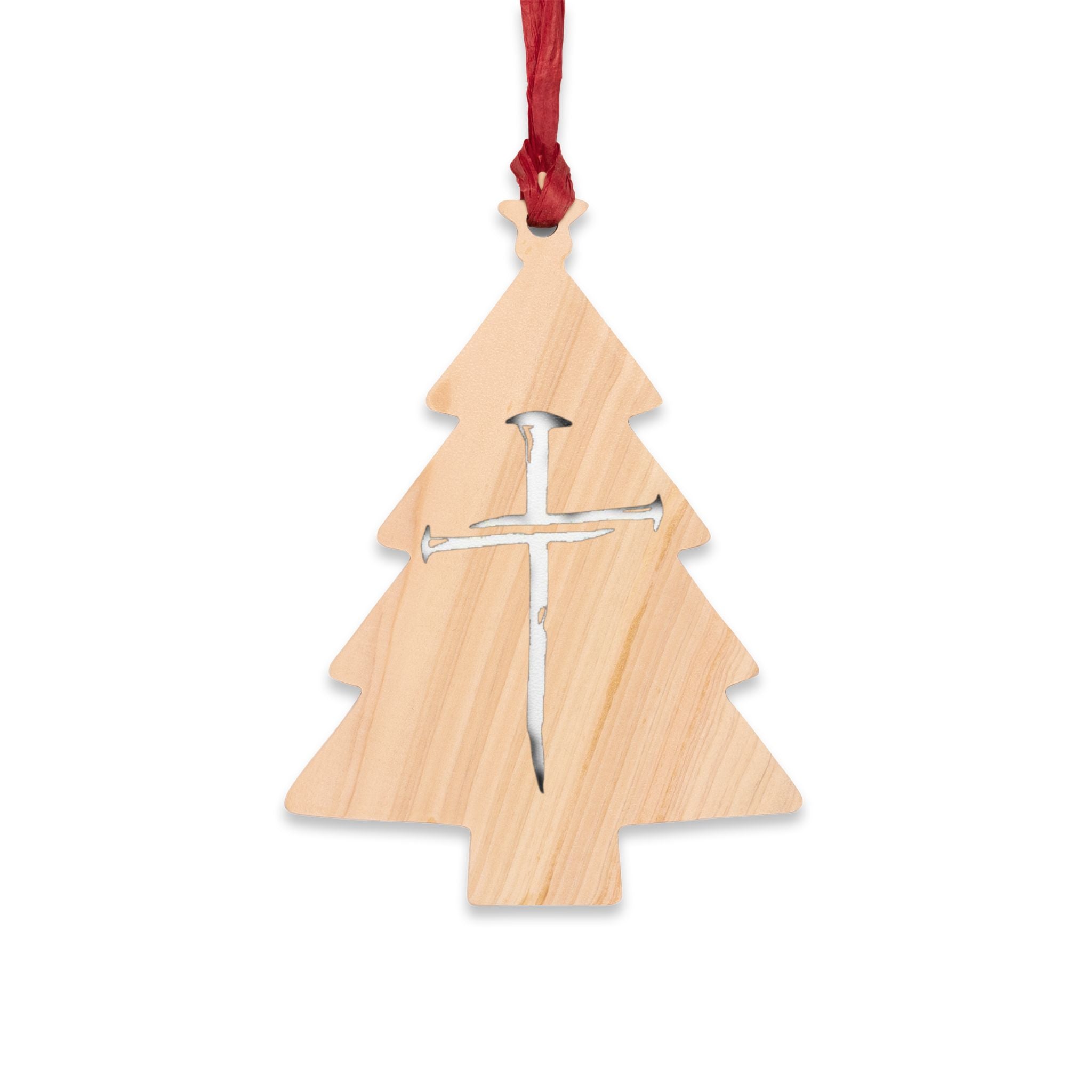 Jesus Face X Cross Wooden Ornament | Religious Christmas/Office/Home Decoration