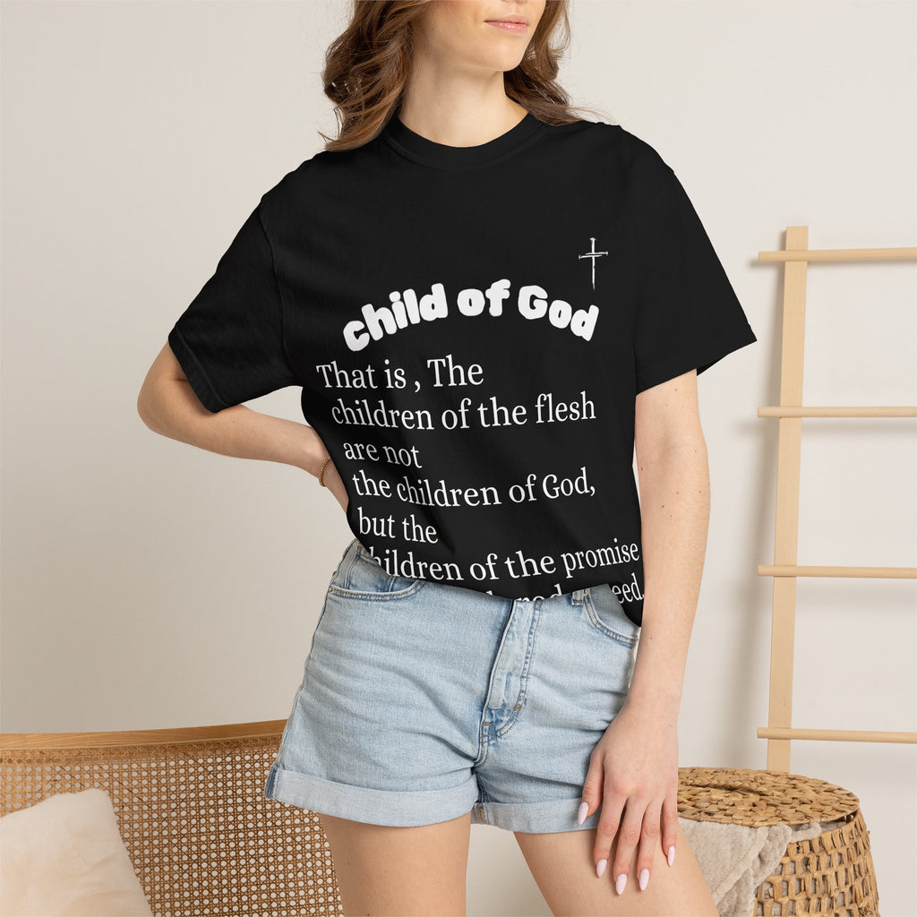 Child of God Romans 9:8 T-Shirt | OWY3Z /  יֵשׁוּעַ המשיח Graphic TEE