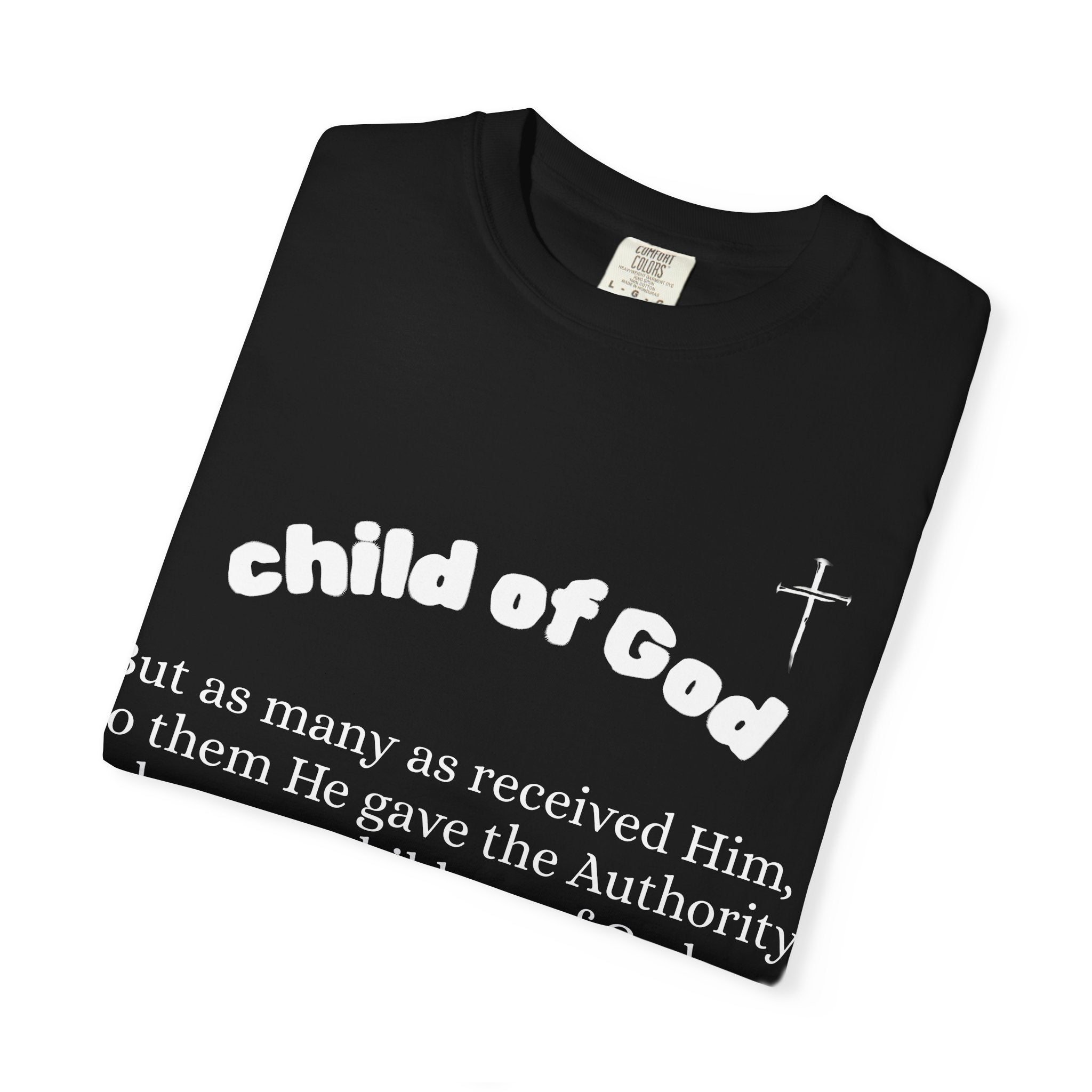 Child of God John 1:12 T-Shirt | Jesus X Black Sheep