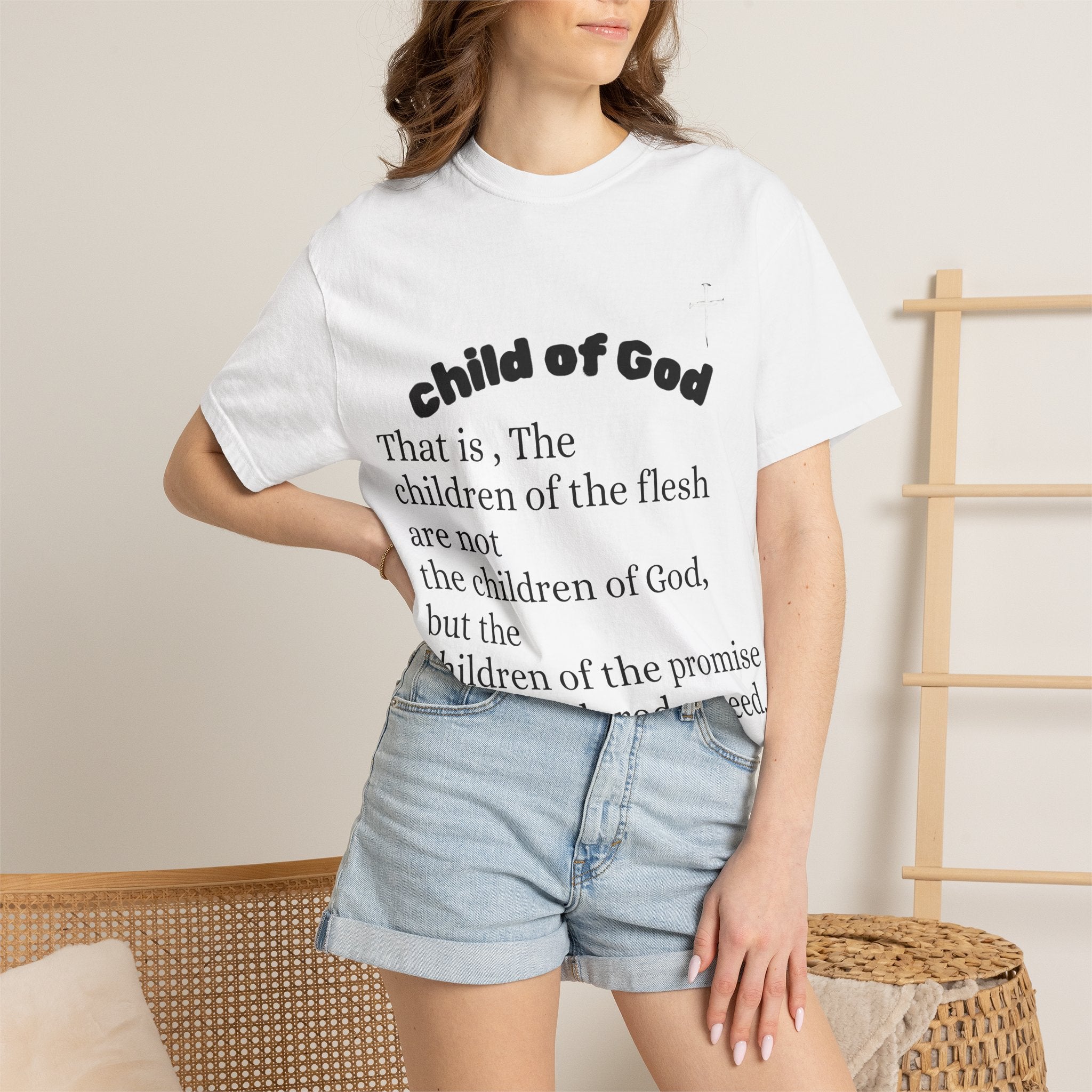 Child of God Romans 9:8 T-Shirt | OWY3Z /  יֵשׁוּעַ המשיח Graphic TEE