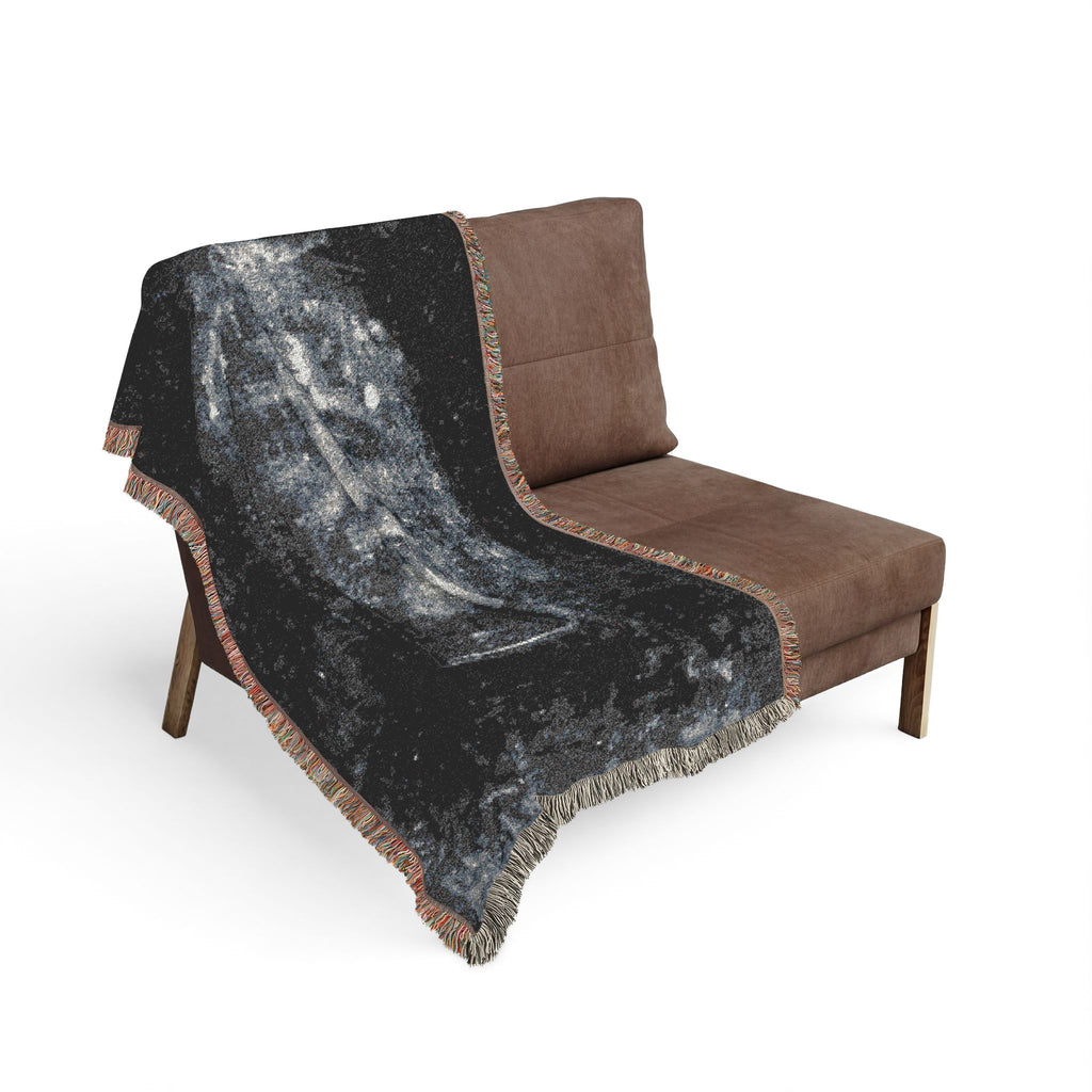 Shroud of Turin Nightscape Woven Blanket | Cotton Fringe, Artwork or Photo Variant