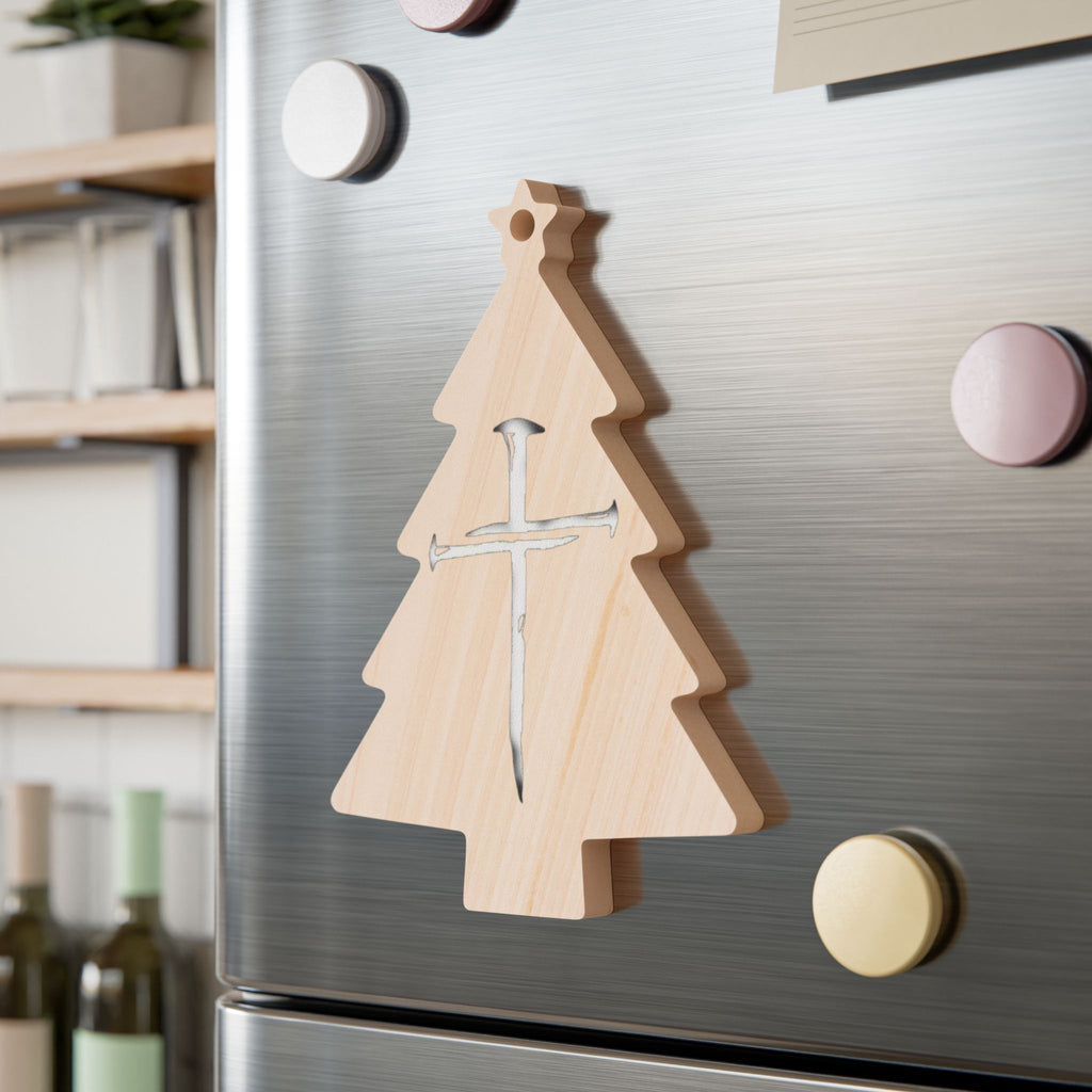 Jesus Face X Cross Wooden Ornament | Religious Christmas/Office/Home Decoration