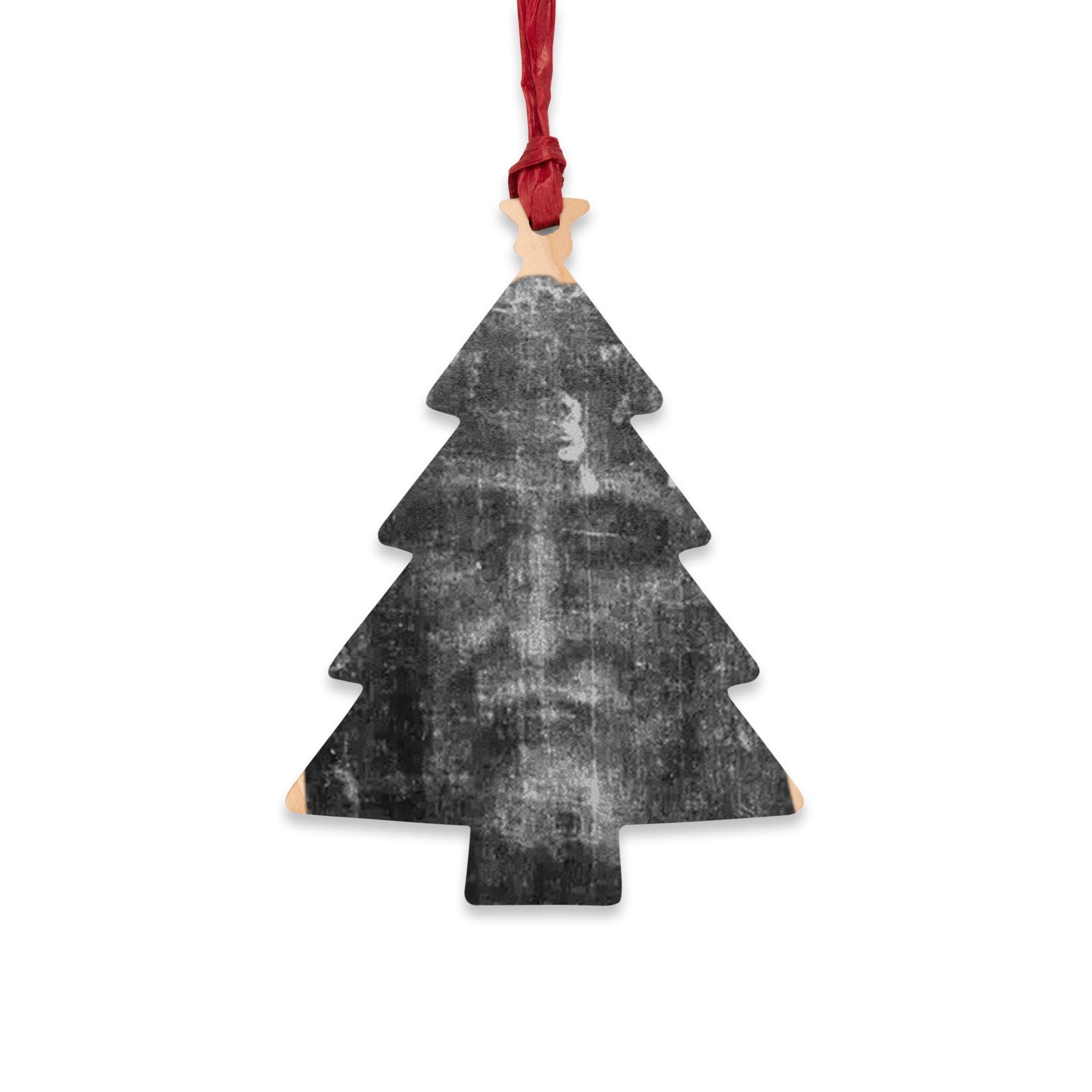 Jesus Face X Cross Wooden Ornament | Religious Christmas/Office/Home Decoration